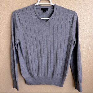 Banana Republic Ribbed Silk/Cotton/Cashmere V-Neck Sweater